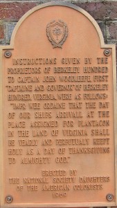 First Official Thanksgiving Commemoration Plaque -2